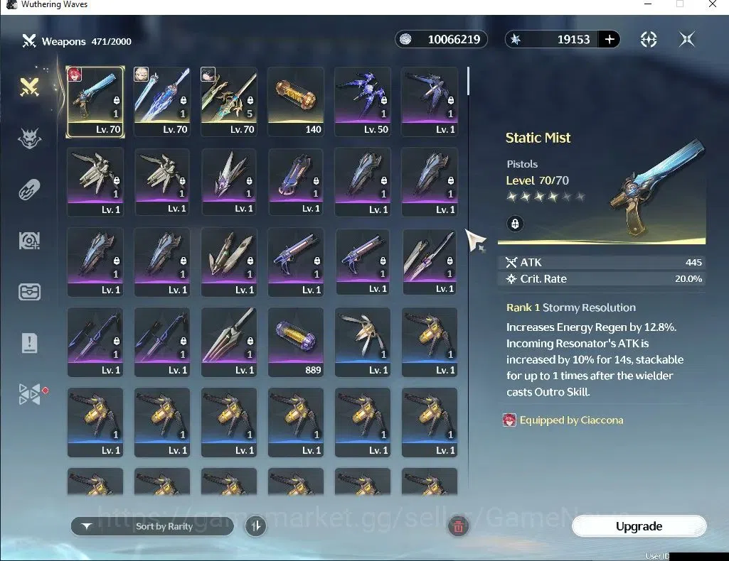 Wuthering Waves Accounts SEA|UL 49|Ready Gacha 19K Astrite| 4 Limited| Cart image 4