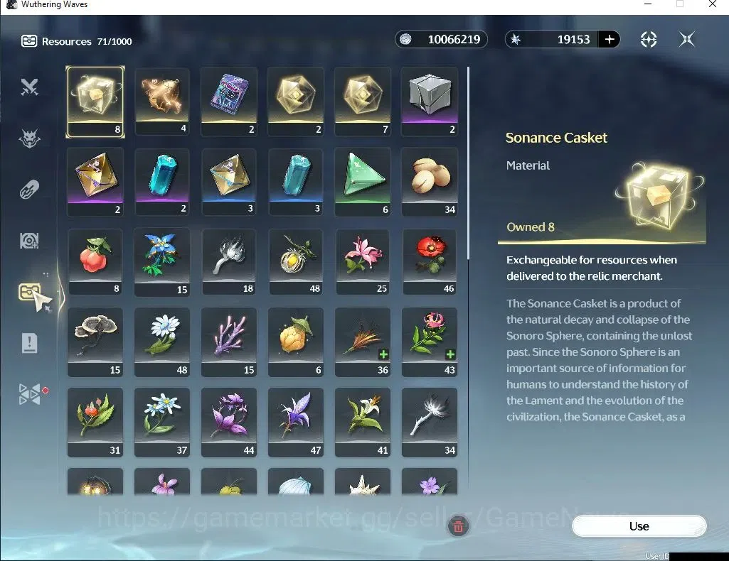 Wuthering Waves Accounts SEA|UL 49|Ready Gacha 19K Astrite| 4 Limited| Cart image 7