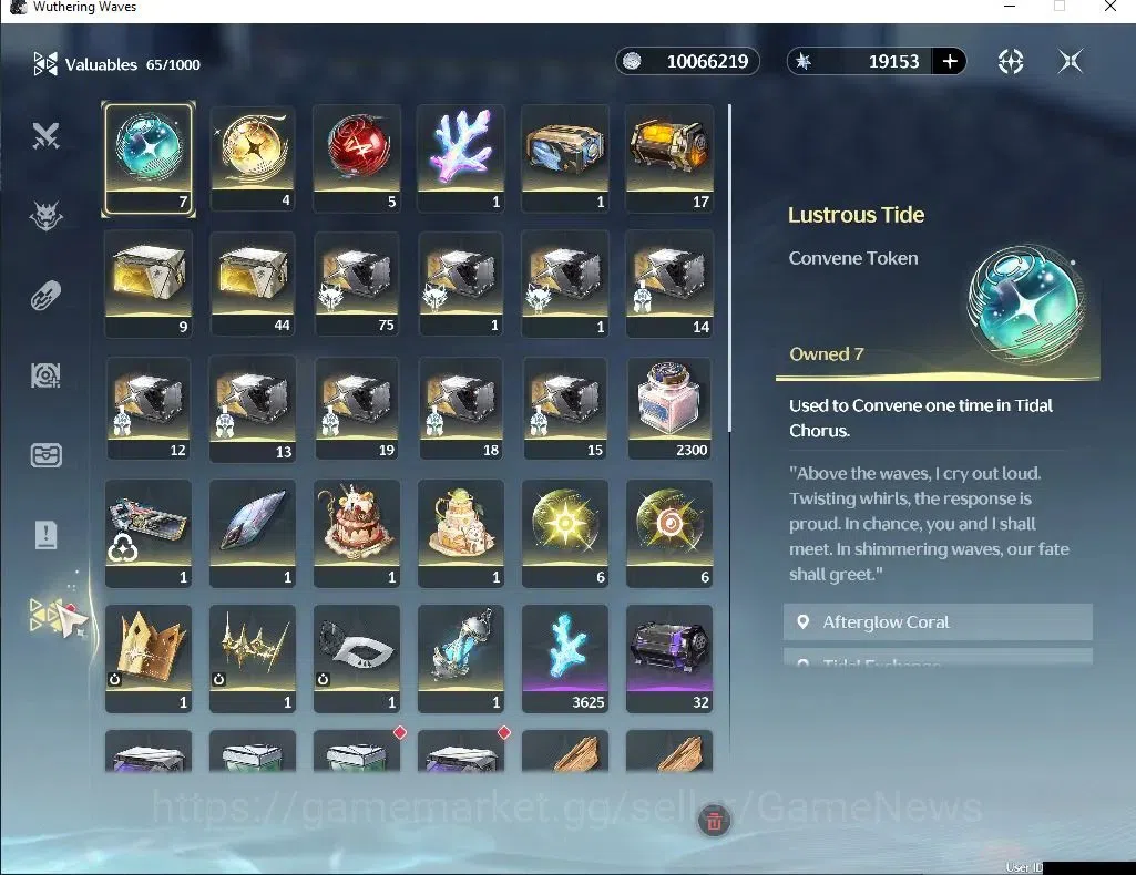 Wuthering Waves Accounts SEA|UL 49|Ready Gacha 19K Astrite| 4 Limited| Cart image 8