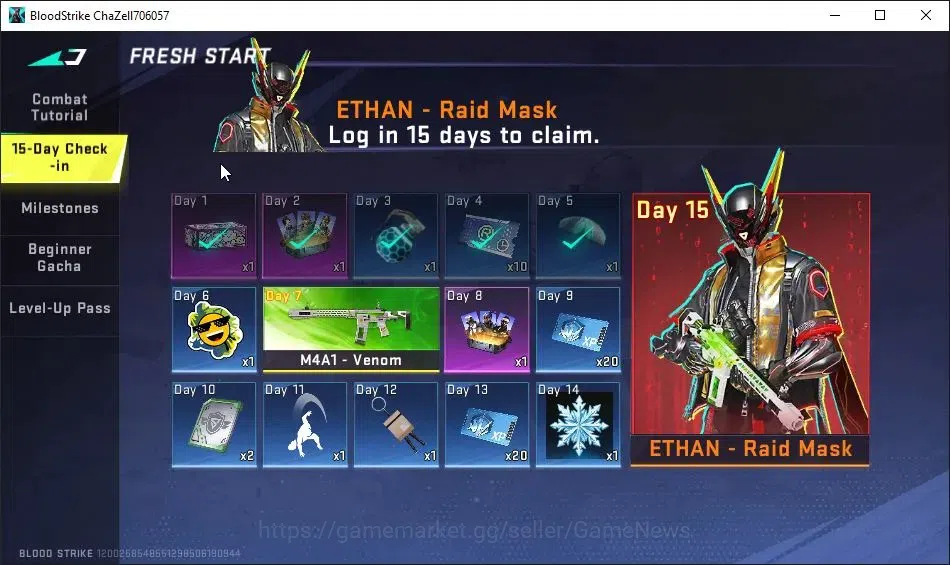 Blood Strike Accounts ASIA|Starter|ULTRA-M700-Iridian Lv2|Legendary AR97 image 10