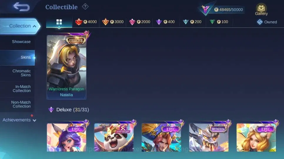 Mobile Legends: Bang Bang Accounts Global|Skin 224|Renowned|Collector Natalia|Prime B image 12