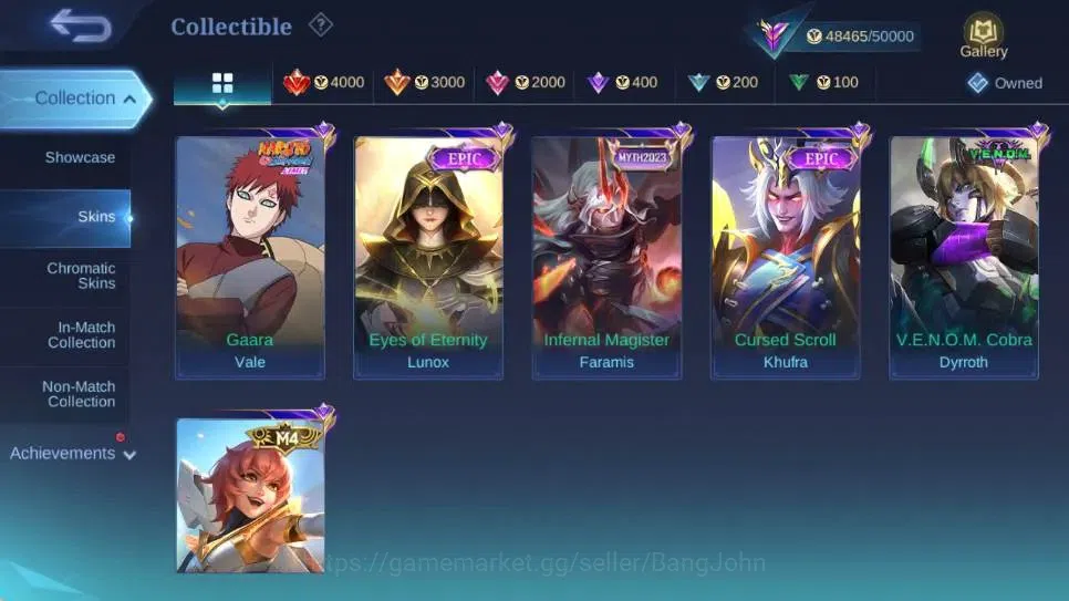 Mobile Legends: Bang Bang Accounts Global|Skin 224|Renowned|Collector Natalia|Prime B image 6