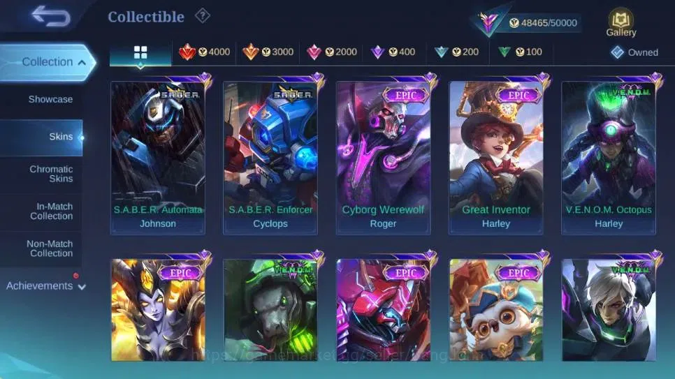 Mobile Legends: Bang Bang Accounts Global|Skin 224|Renowned|Collector Natalia|Prime B image 9