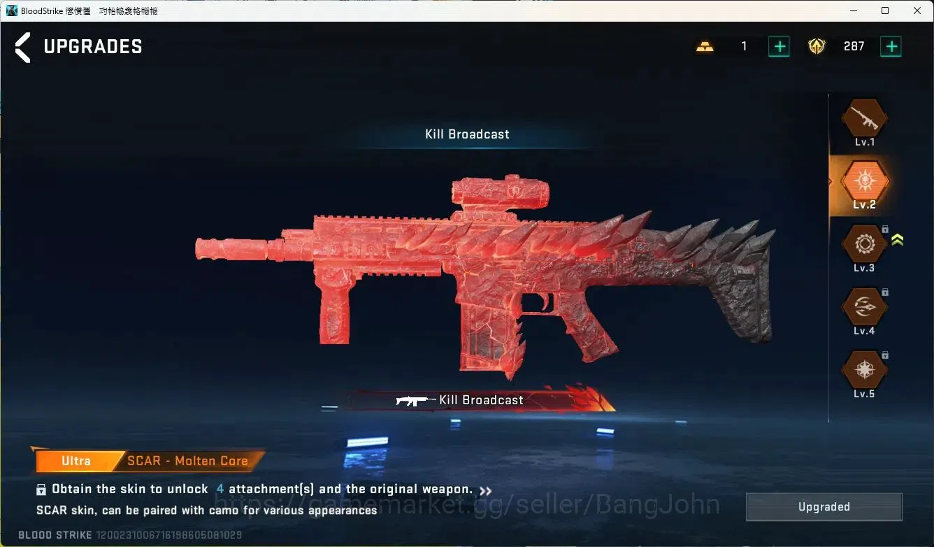 Blood Strike Accounts ASIA ULTRA=TALON-KNIFE,UMP45,GALIL,AR97,SCAR|MORE  image 4