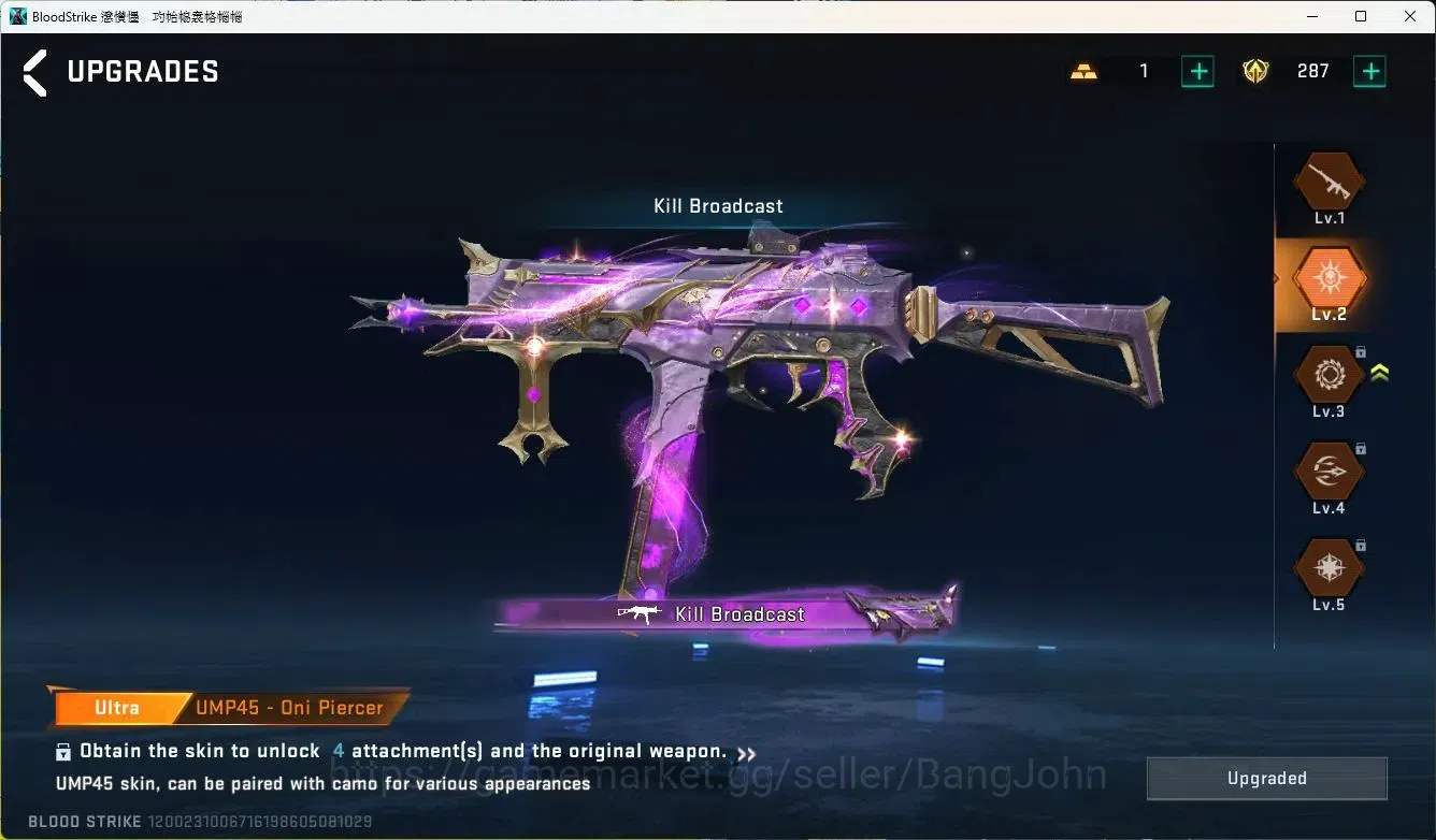 Blood Strike Accounts ASIA ULTRA=TALON-KNIFE,UMP45,GALIL,AR97,SCAR|MORE  image 7