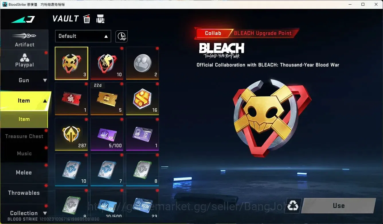 Blood Strike Accounts ASIA ULTRA=TALON-KNIFE,UMP45,GALIL,AR97,SCAR|MORE  image 8
