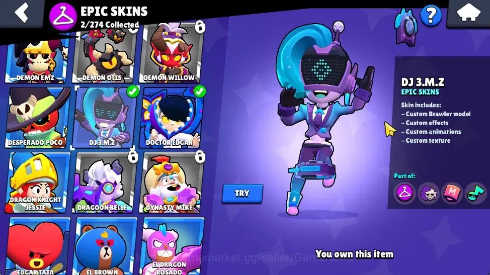 Brawl Stars Accounts 1006 Trophy | 18 Brawler 3 Max Lvl [Shelly,Colete, image 11