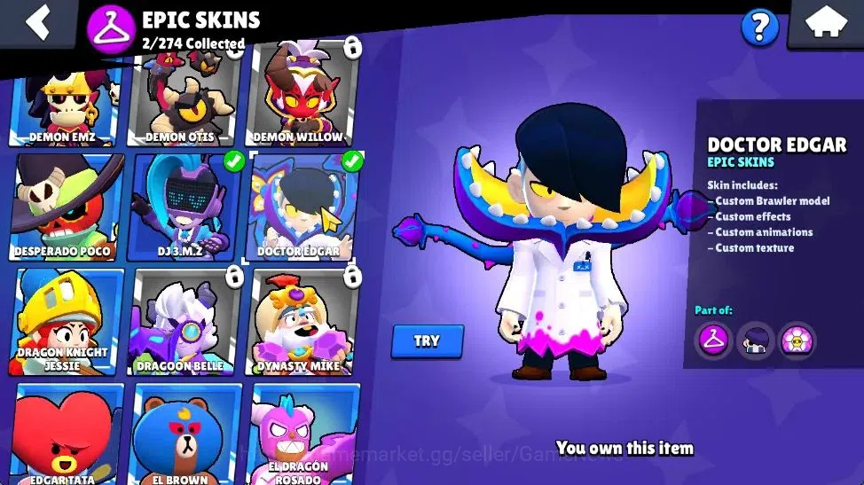 Brawl Stars Accounts 1006 Trophy | 18 Brawler 3 Max Lvl [Shelly,Colete, image 12