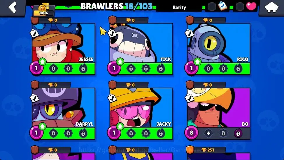 Brawl Stars Accounts 1006 Trophy | 18 Brawler 3 Max Lvl [Shelly,Colete, image 9