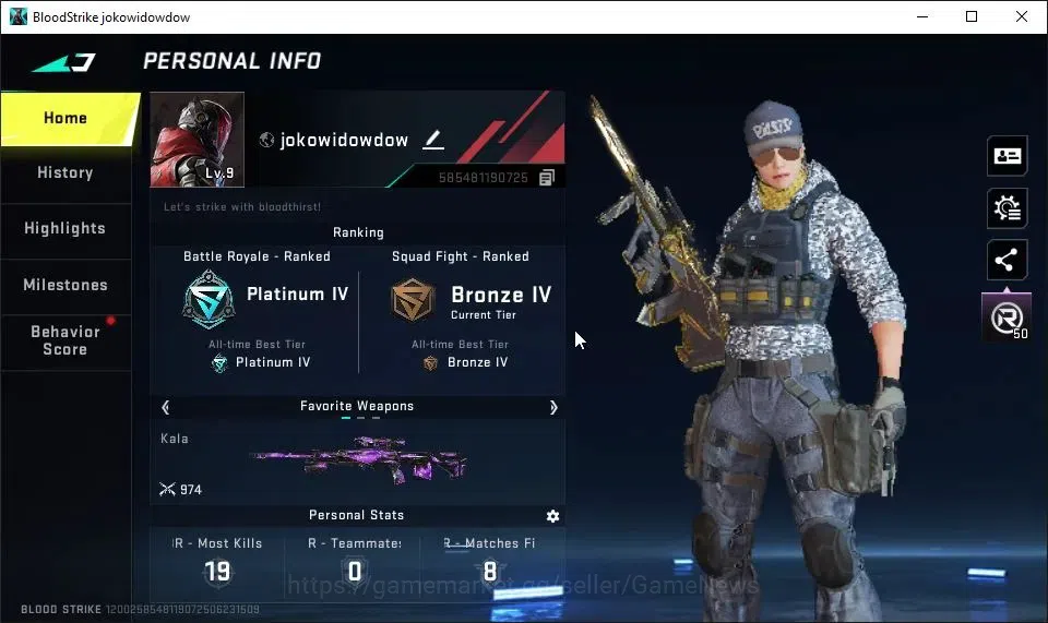 Blood Strike Accounts ASIA|Starter|ETERNAL AUG-Empyrean|2 Legendary[HK41 image 2