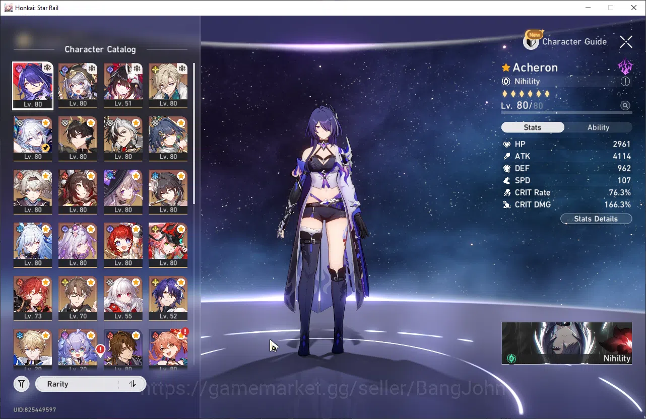 Honkai Star Rail Accounts ASIA | TL 70 | 17 Limit | Yao Guang sign, firefly  image 3