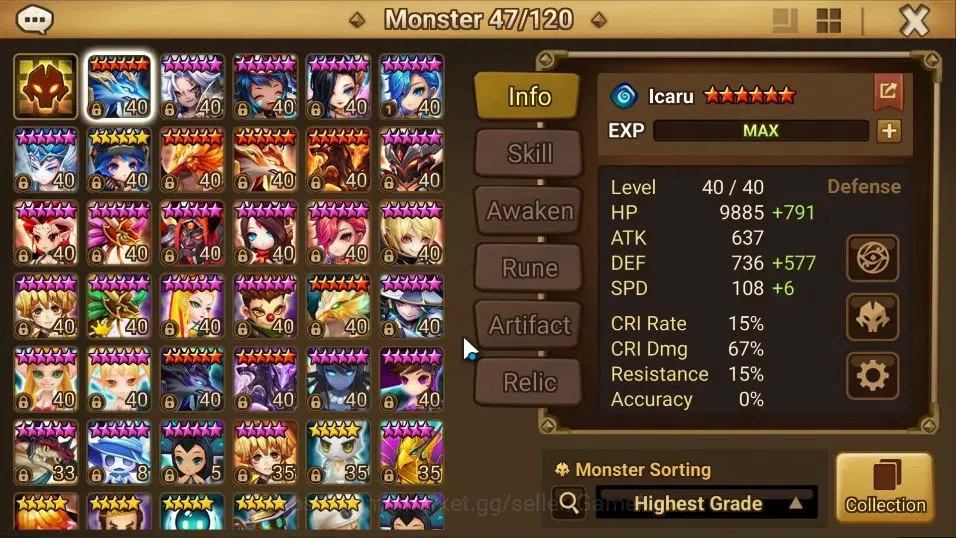 Summoners War: Sky Arena Accounts GLOBAL Lv46| 2 LD [Wolyung,Kovarci]|8 Total NB5 [T image 10