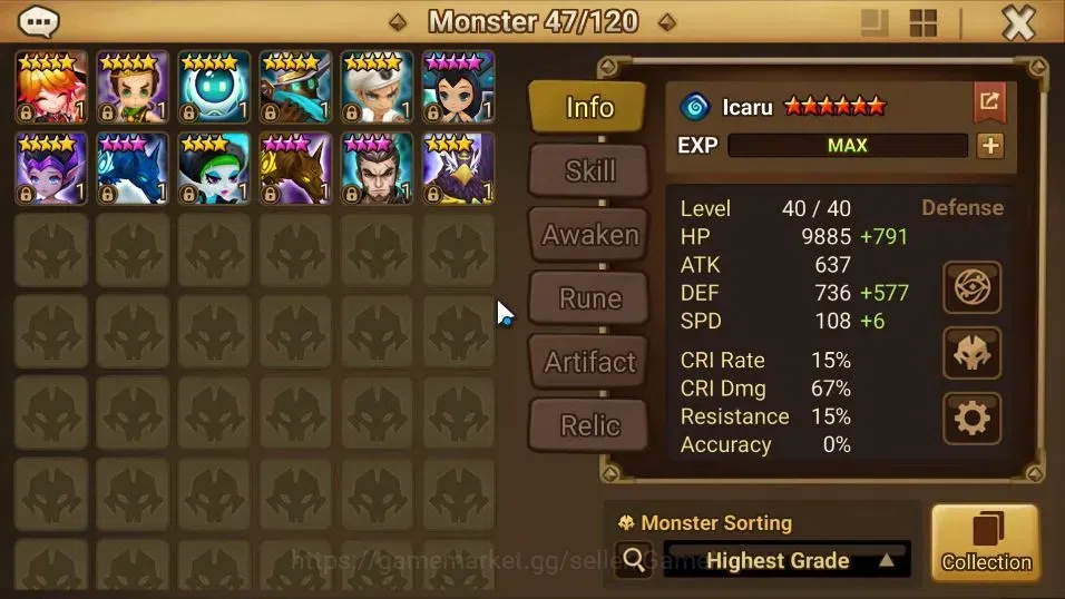 Summoners War: Sky Arena Accounts GLOBAL Lv46| 2 LD [Wolyung,Kovarci]|8 Total NB5 [T image 11