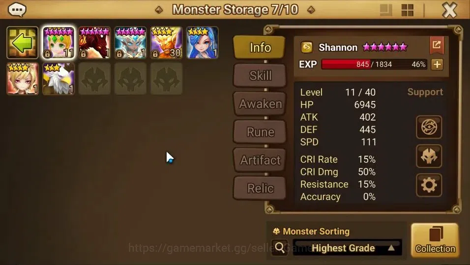 Summoners War: Sky Arena Accounts GLOBAL Lv46| 2 LD [Wolyung,Kovarci]|8 Total NB5 [T image 12