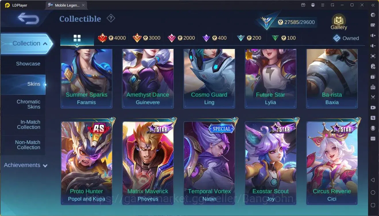 Mobile Legends: Bang Bang Accounts Global |Hero 69|Skin 134|Expert|KOF Karina|Meowkin image 16