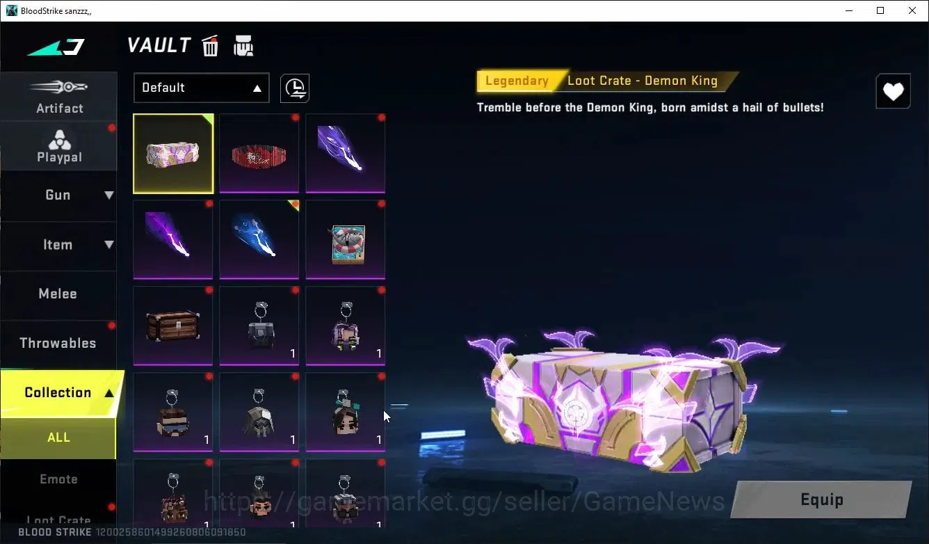 Blood Strike Accounts ASIA|ETERNAL AK47-OverLordZero+Collab TR FN2000,Ja image 14