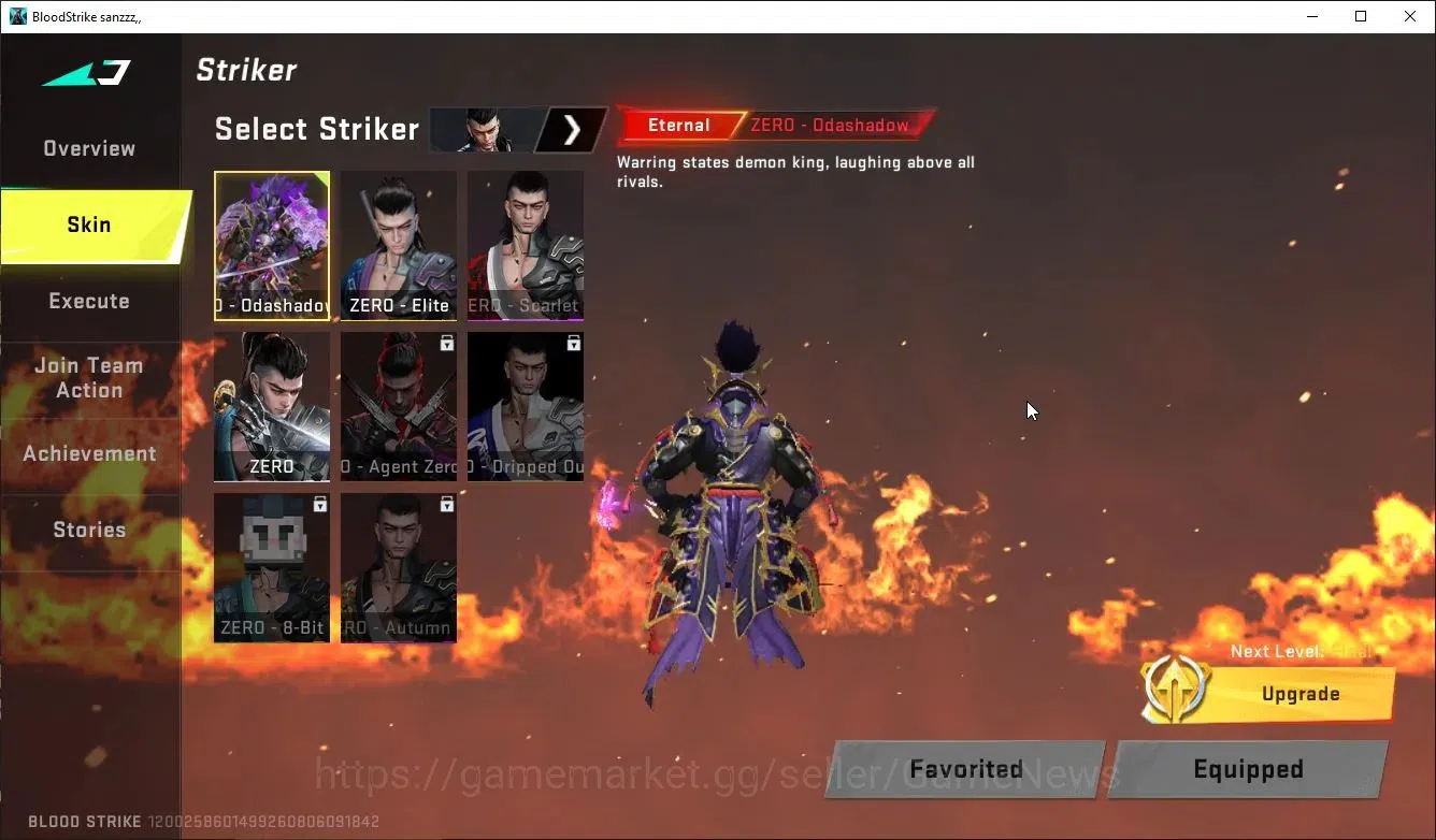 Blood Strike Accounts ASIA|ETERNAL AK47-OverLordZero+Collab TR FN2000,Ja image 3