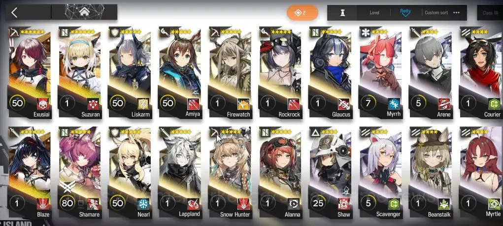 Arknights Accounts Lv 26|62 OP+1 Skin| 7285 Orundum 110 Originium | C image 6