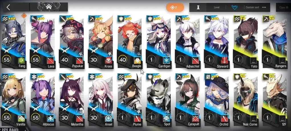 Arknights Accounts Lv 26|62 OP+1 Skin| 7285 Orundum 110 Originium | C image 8
