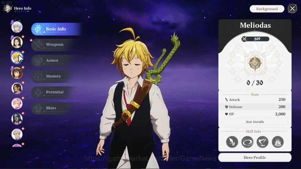 The Seven Deadly Sins: Origin Accounts [EU] Fresh Starter Lv 2 | 3 SSR | Meliodas, Diane, image 11