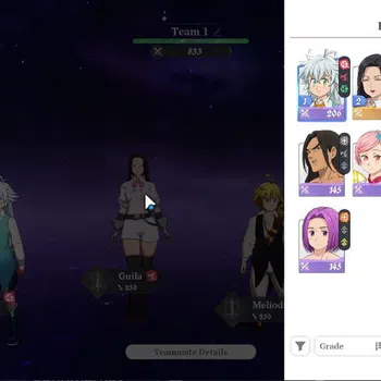 The Seven Deadly Sins: Origin Accounts [EU] Fresh Starter Lv 2 | 3 SSR | Meliodas, Diane, Guila, & 6 SR |Act 1 Story|Log