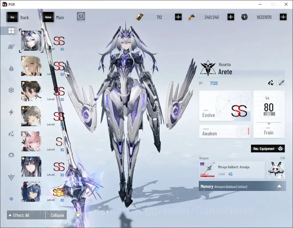 Punishing: Gray Raven Accounts NA|Lv 93|[SS LuciaCW,SS Pyroath,S Spectre,]+Sign,S image 3