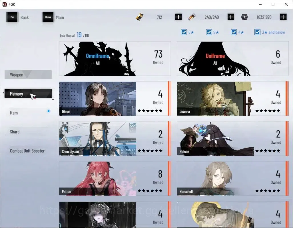 Punishing: Gray Raven Accounts NA|Lv 93|[SS LuciaCW,SS Pyroath,S Spectre,]+Sign,S image 8