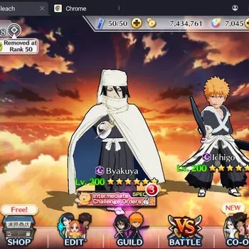 Bleach: Brave Souls Accounts Starter Global |71K BP+7K Orb|Fresh Story|Ichigo (TYBW24,DT)|Byakuya TYBW24|Masaki