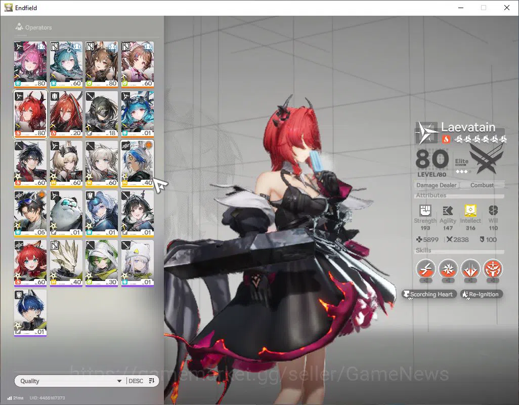 Arknights: Endfield Accounts [ASIA] Lv 54|6 SSR 4Limited|(Yvonne,GilbertaLaevatain+Sign,Ember)16 6* WP 4