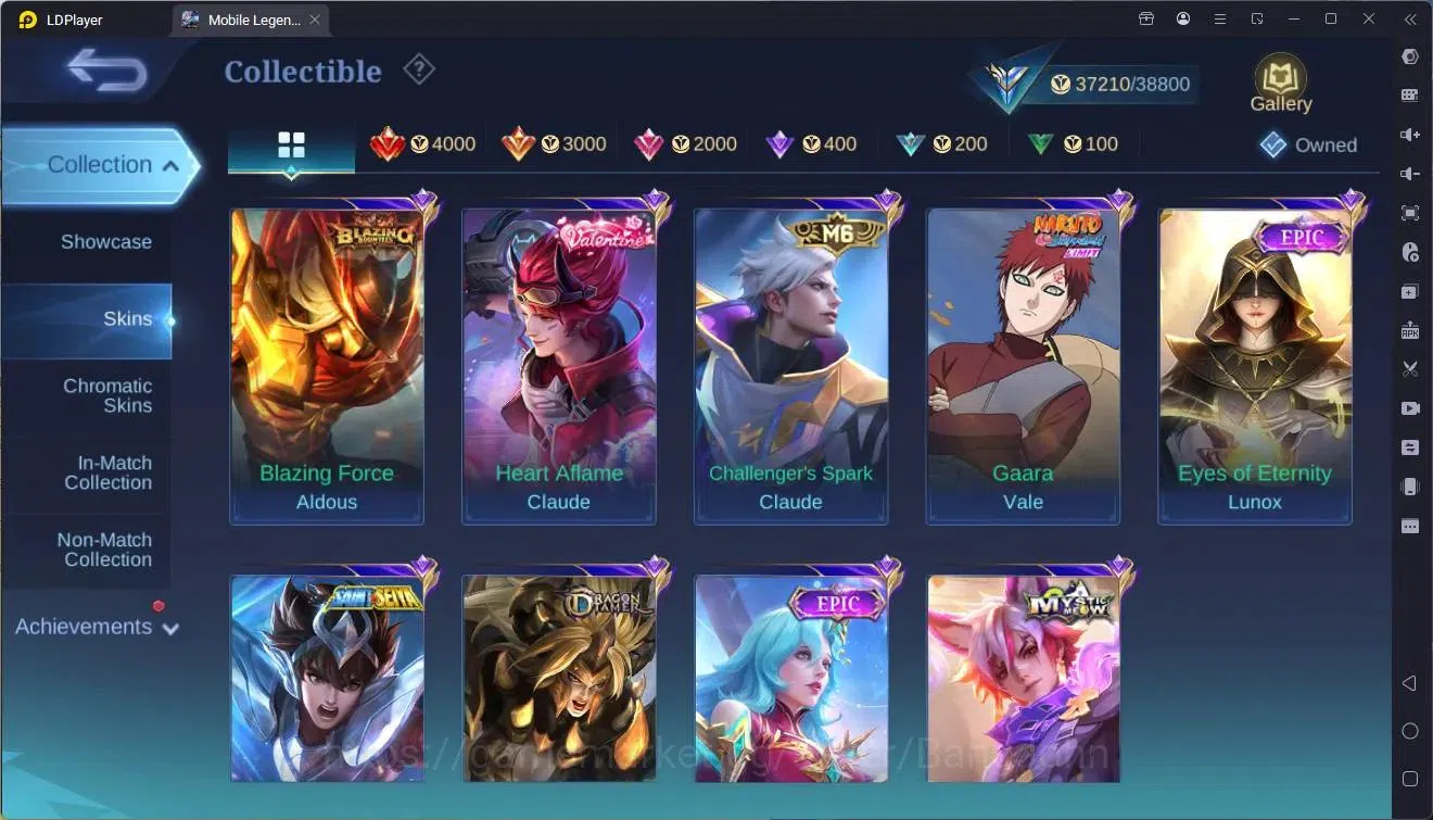 Mobile Legends: Bang Bang Accounts Collector Global|Hero 104|Skin 136|Expert|Prime Claude|KOF Karina|CC Natalia|Meokin 12