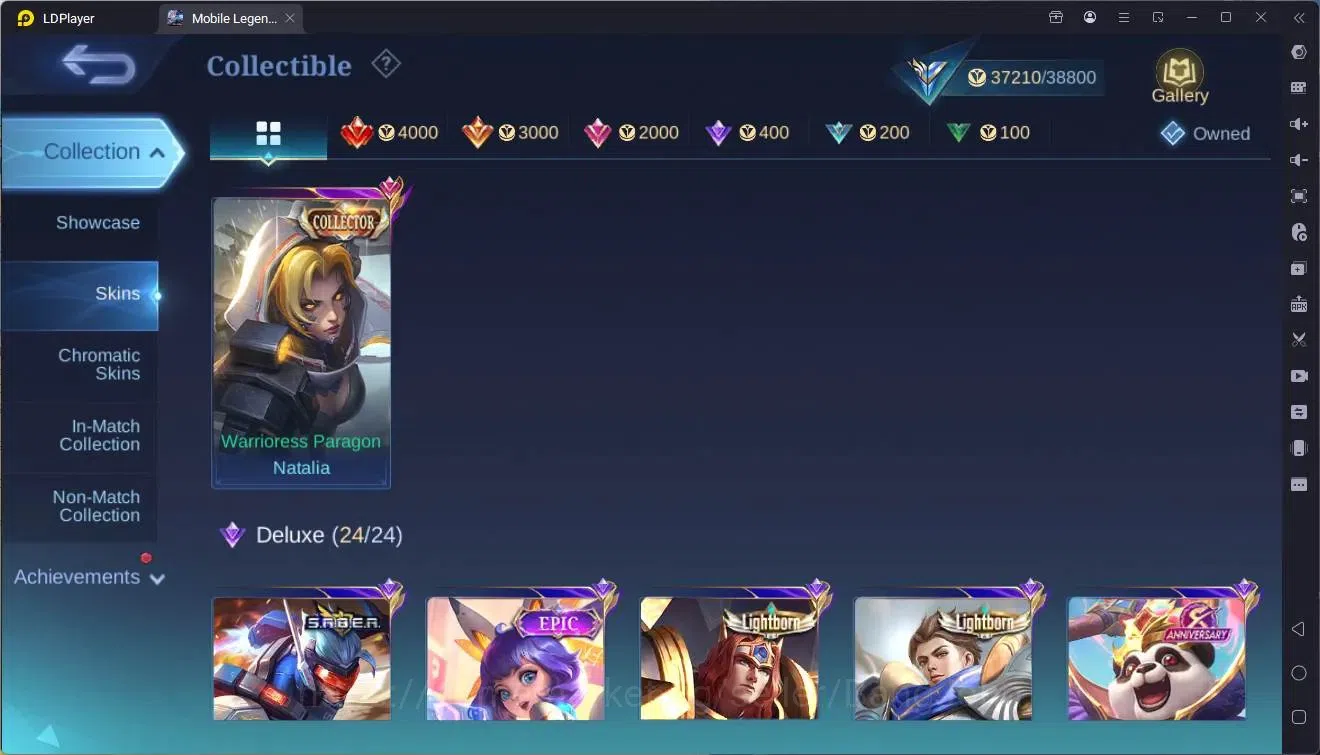 Mobile Legends: Bang Bang Accounts Collector Global|Hero 104|Skin 136|Expert|Prime Claude|KOF Karina|CC Natalia|Meokin 8