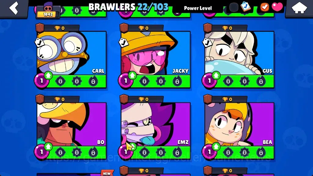 Brawl Stars Accounts 1842 Trophy|22 Brawlers 4 Max StarrNova,Lou,Nita,S image 10