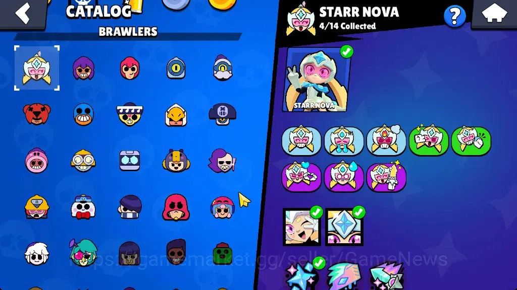 Brawl Stars Accounts 1842 Trophy|22 Brawlers 4 Max StarrNova,Lou,Nita,S image 20