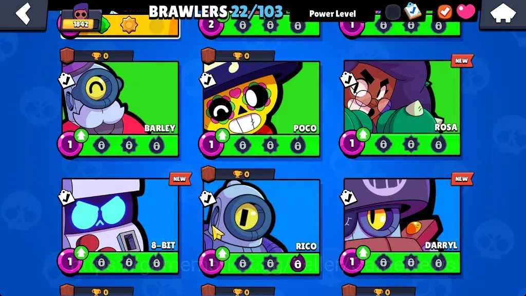 Brawl Stars Accounts 1842 Trophy|22 Brawlers 4 Max StarrNova,Lou,Nita,S image 9