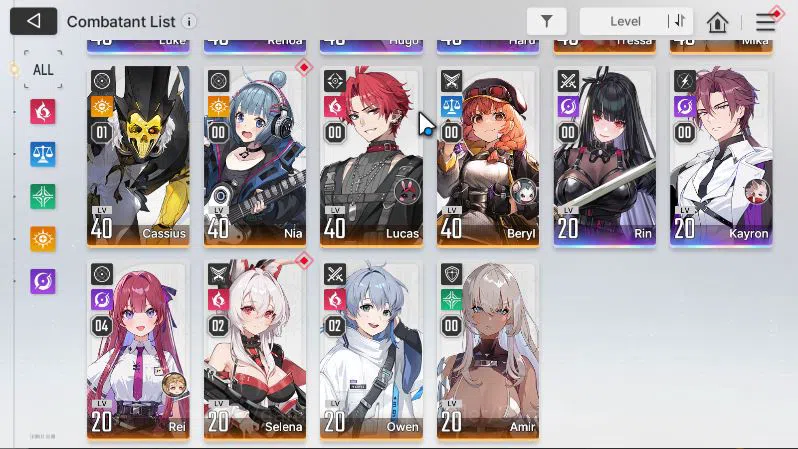 Chaos Zero Nightmare Accounts GLOBAL Lv40|6 SSR(Luke,Renoa,Hugo,Haru,Rin,Kayron) image 11