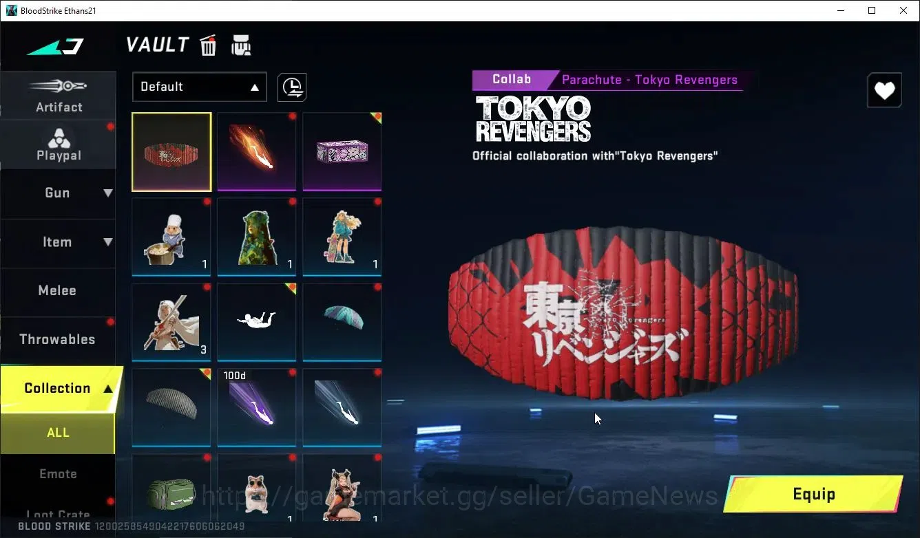Blood Strike Accounts ASIA|ETERNAL DeAgle-Scorpion+Collab TR Takemichi|1 image 12