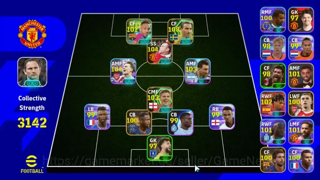 eFootball Accounts Legends & Iconic Players Android|Epic Zlatan Ibrahimovic,Wayne Rooney,Gerrard,Aubameyang|3 ShowTime 1