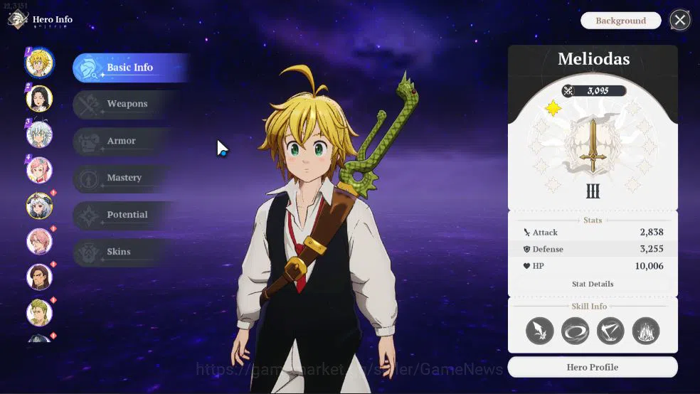 The Seven Deadly Sins: Origin Accounts [SEA] Lv 15 | 3 SSR | MeliodasP1, MannieP1, GuilaP image 16
