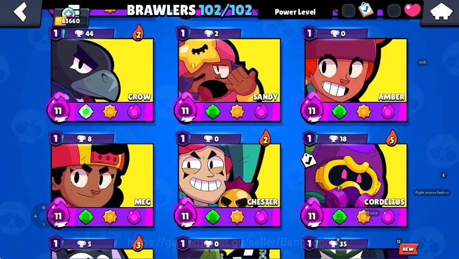 Brawl Stars Accounts Android|83660 Thropy|102 Brawler-62 Max|51 Hyperch image 12
