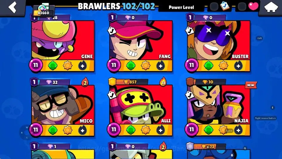 Brawl Stars Accounts Android|83660 Thropy|102 Brawler-62 Max|51 Hyperch image 14