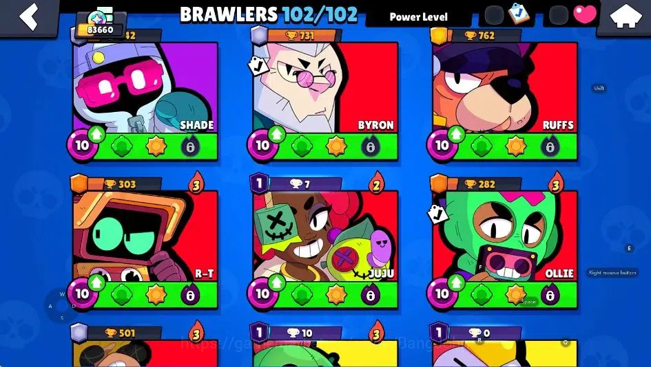 Brawl Stars Accounts Android|83660 Thropy|102 Brawler-62 Max|51 Hyperch image 16