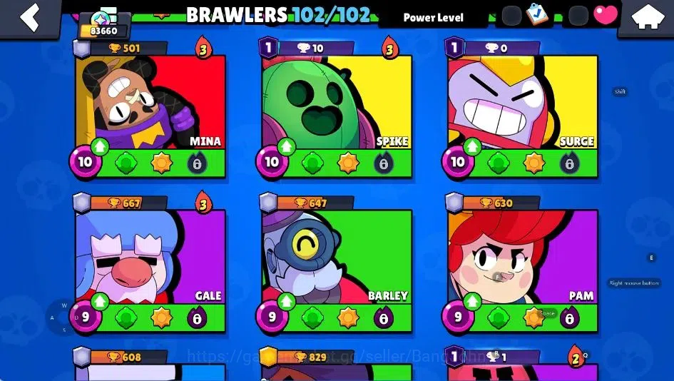 Brawl Stars Accounts Android|83660 Thropy|102 Brawler-62 Max|51 Hyperch image 17