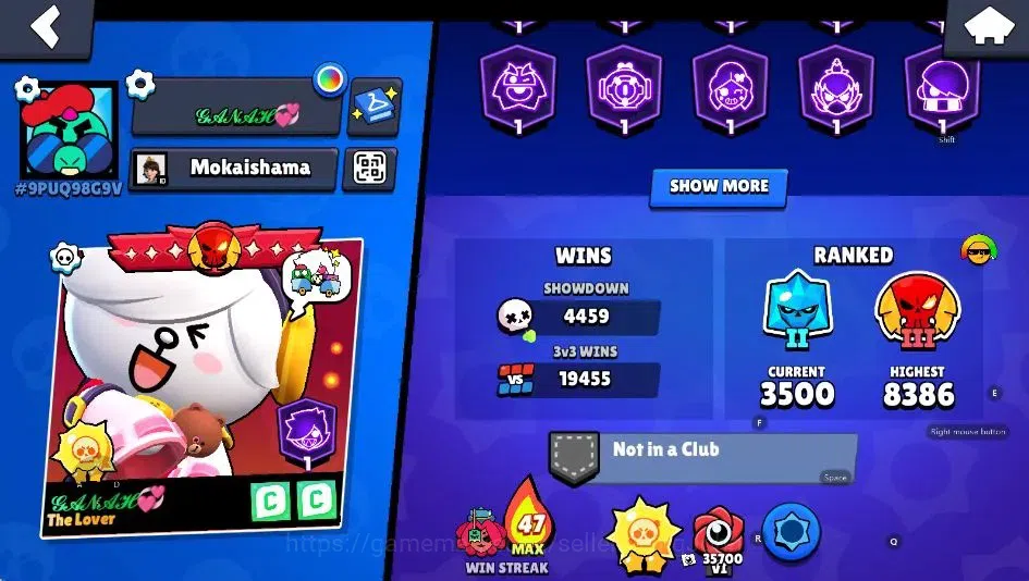 Brawl Stars Accounts Android|83660 Thropy|102 Brawler-62 Max|51 Hyperch image 3