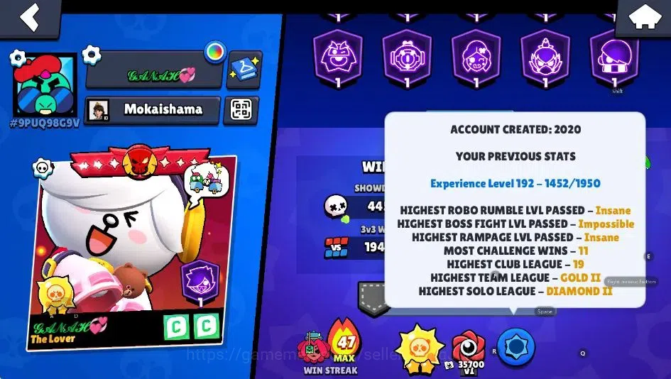 Brawl Stars Accounts Android|83660 Thropy|102 Brawler-62 Max|51 Hyperch image 4
