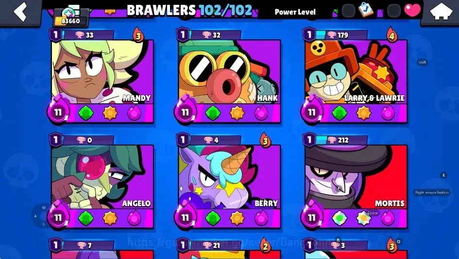 Brawl Stars Accounts Android|83660 Thropy|102 Brawler-62 Max|51 Hyperch image 9