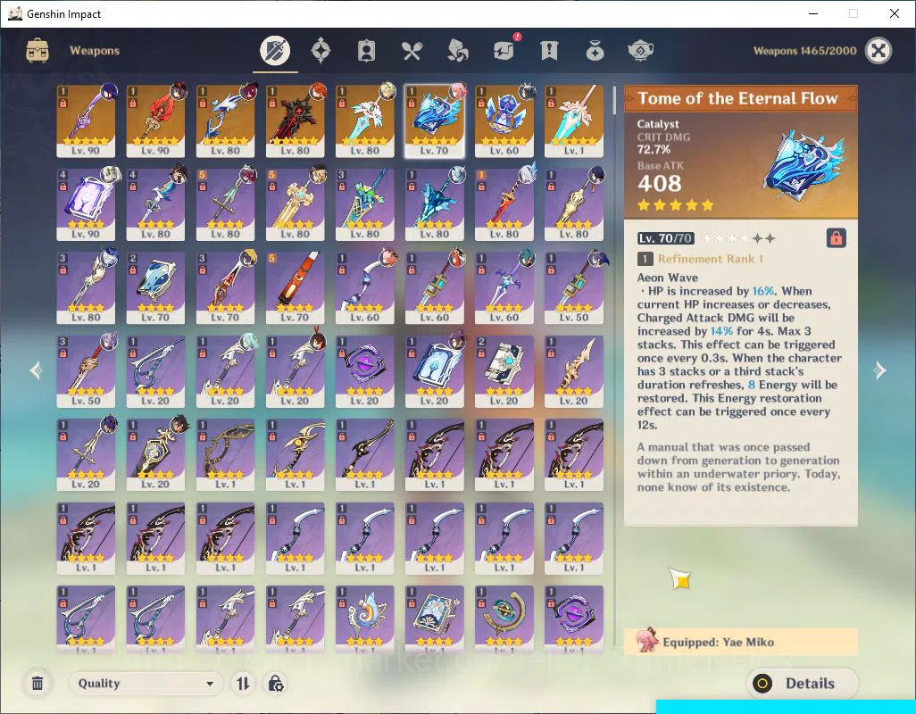 Genshin Impact Accounts ASIA|AR 57|12 limited 8*5Weapon|(Raiden,HuTao)+Sig image 5
