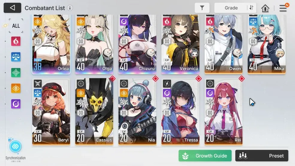 Chaos Zero Nightmare Accounts GLOBAL|Lv32| 4 SSR 1