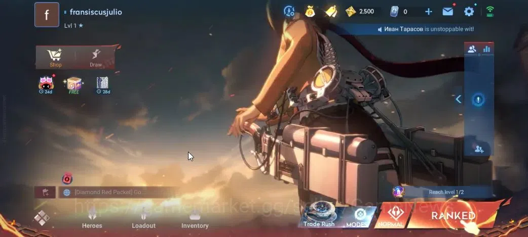 Honor of Kings Accounts Hero 7|Starter with Legend Skin Selection Chest(Di image 13