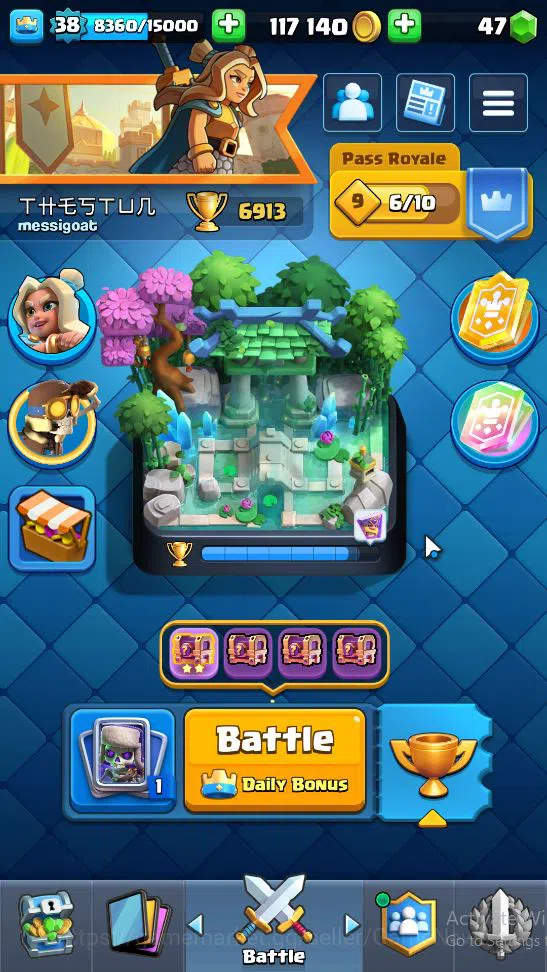Lv 38|Trophy 6913|KTL 13|Total Card 116|1 Hero 7 EVO 3 Champ 21 Legend 33 Epic 30 Rare 29 Comm+3 Wild Shard|Take Email(CR1678) Clash Royale Midgame Lv 38|Trophy 6913|KTL 13|Total Card 116|1 Hero 7 E image 1