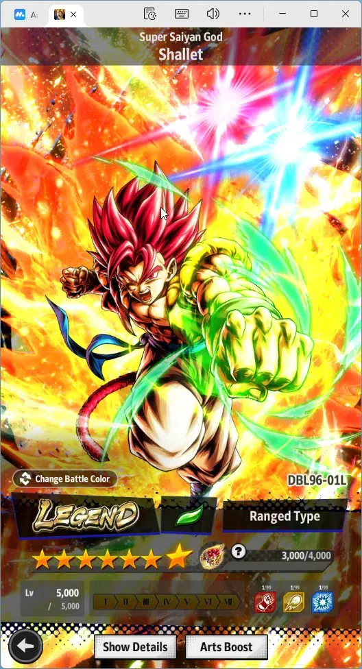 Dragon Ball Legends Accounts Global | Lvl 156|6.6M Total Power|832 CC|1 UL|2 LR image 10